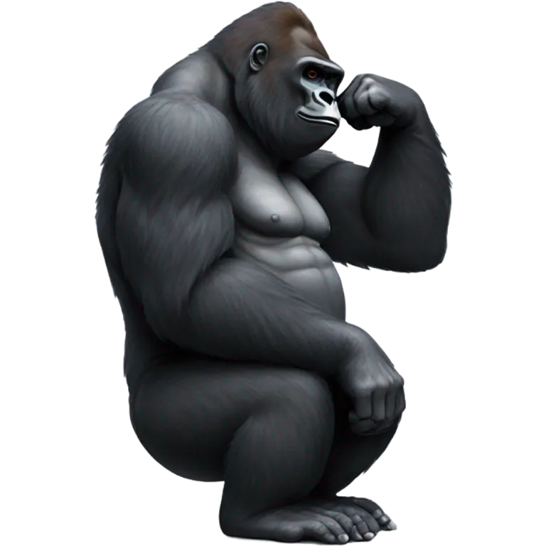 gorilla itching emoji