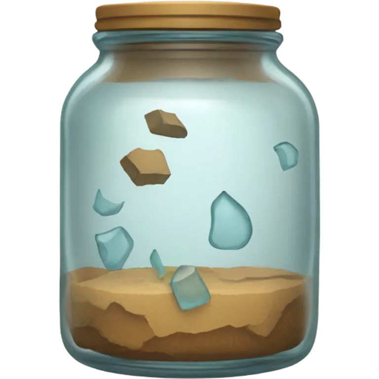 Cracked jar emoji