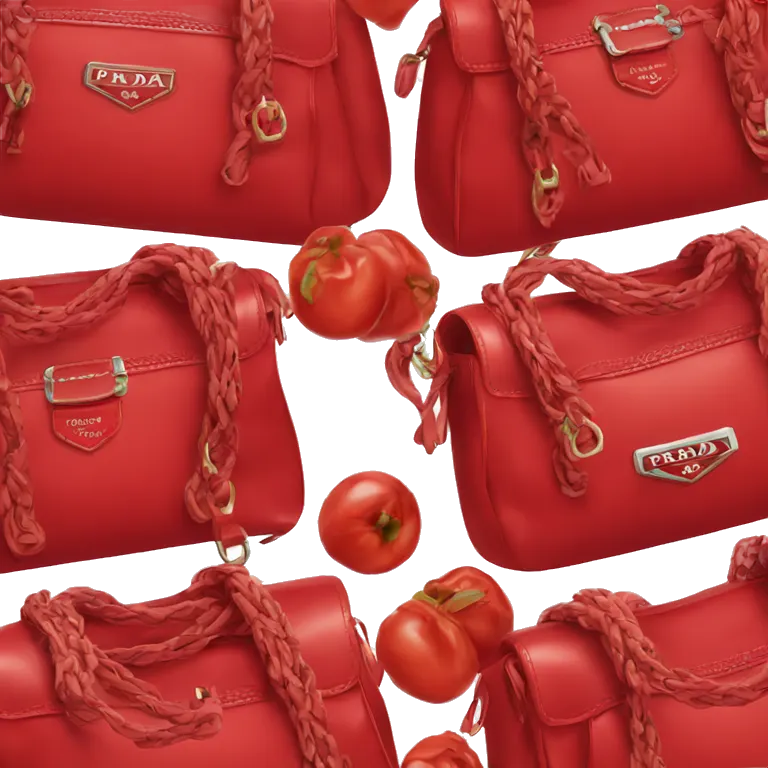 red prada bag emoji