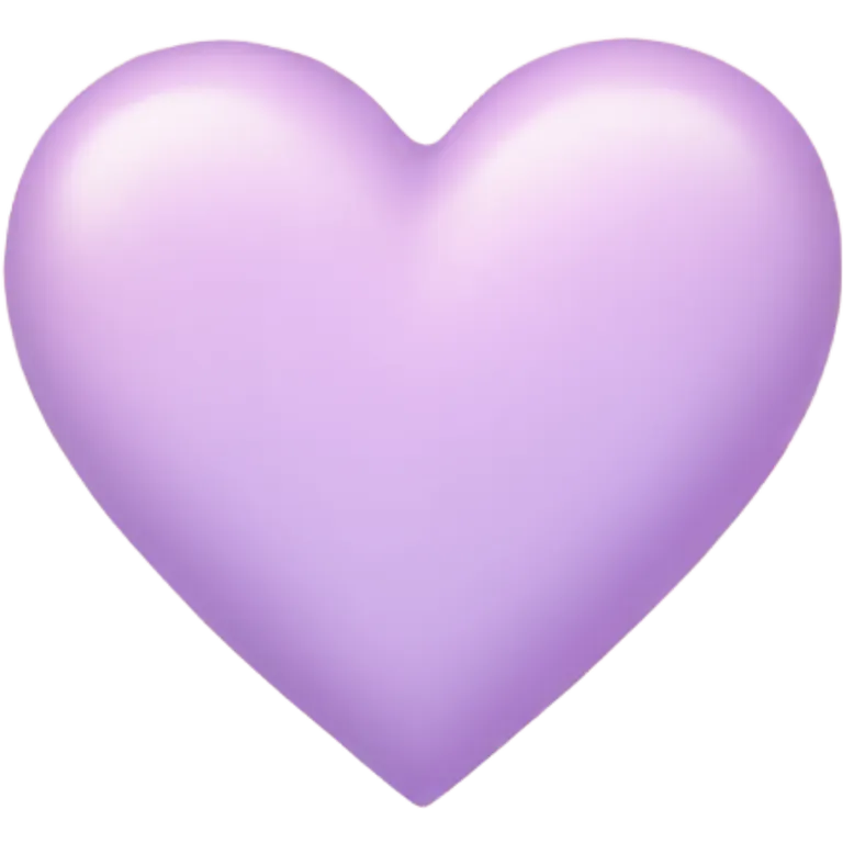 Pastel heart emoji
