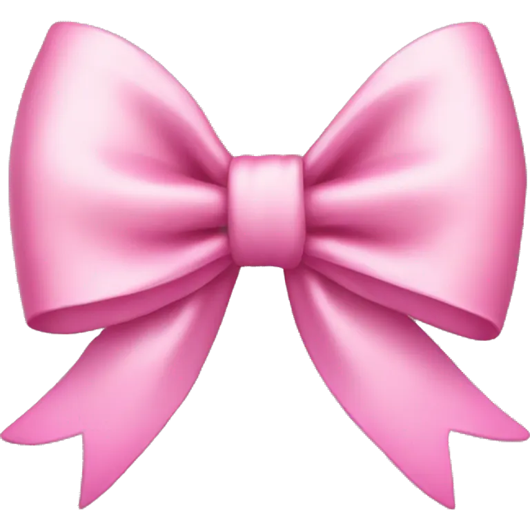 Pink aesthetic bow emoji