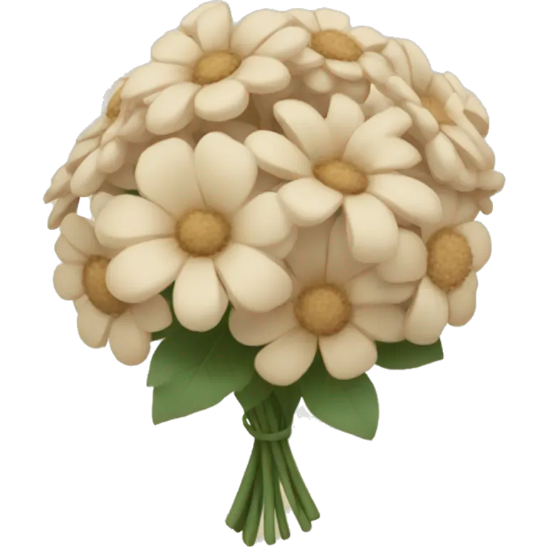beige floral boquet emoji