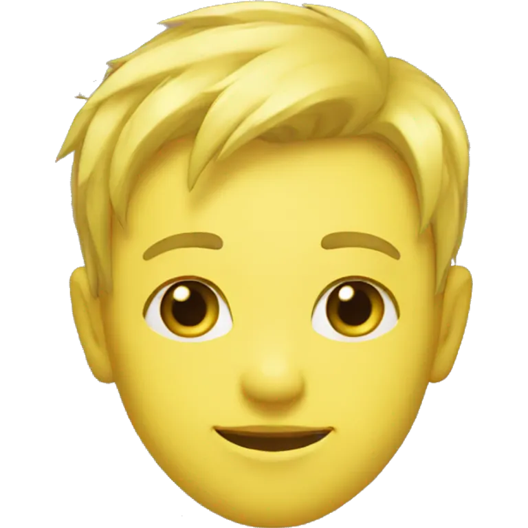 Visage jaune  emoji