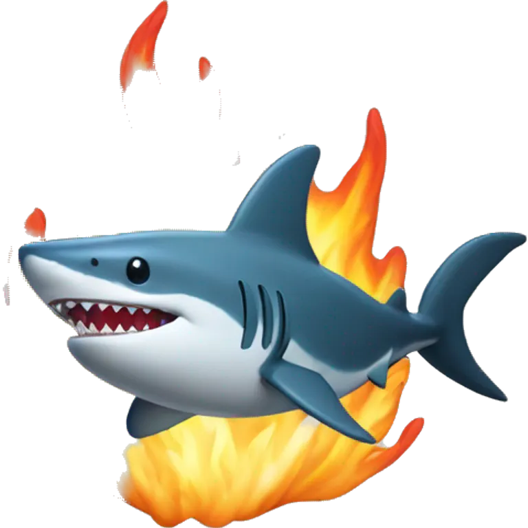 FLAMME EN FORME DE REQUIN emoji