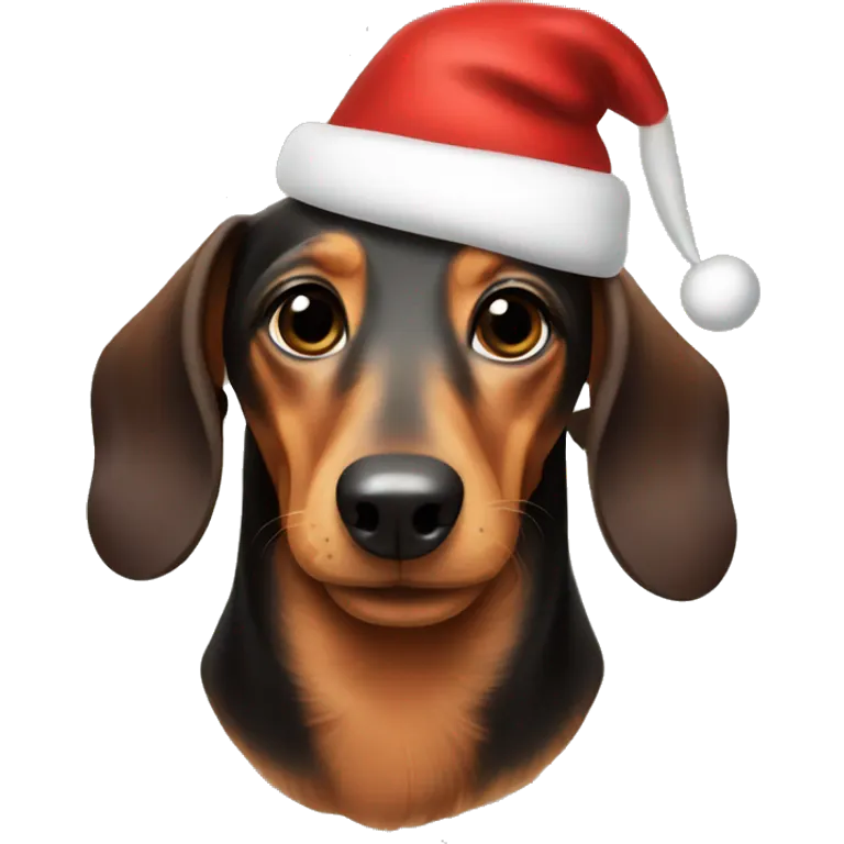 Christmas dachshund  emoji