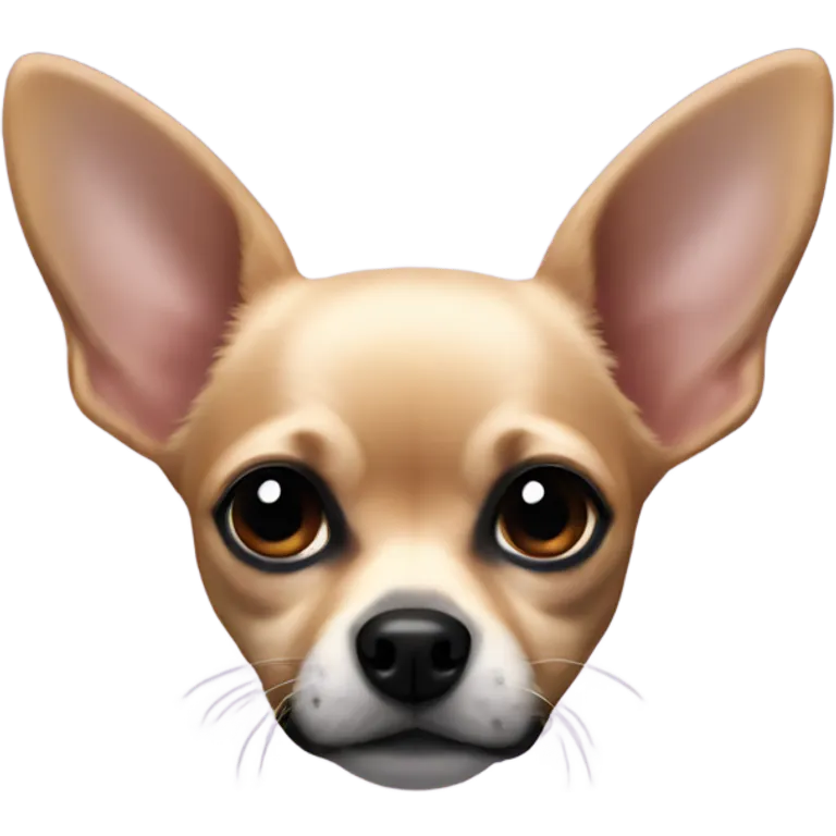 chihuahua ear with black spots emoji