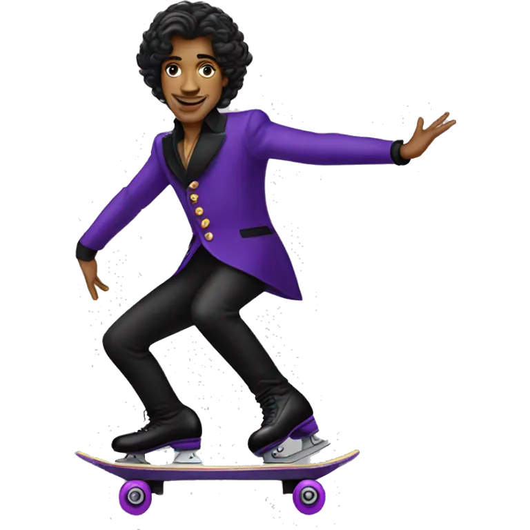 Prince Rogers Nelson roller skating  emoji