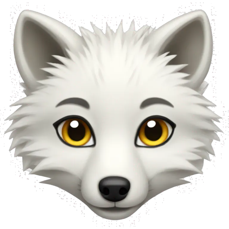 Arctic fox emoji