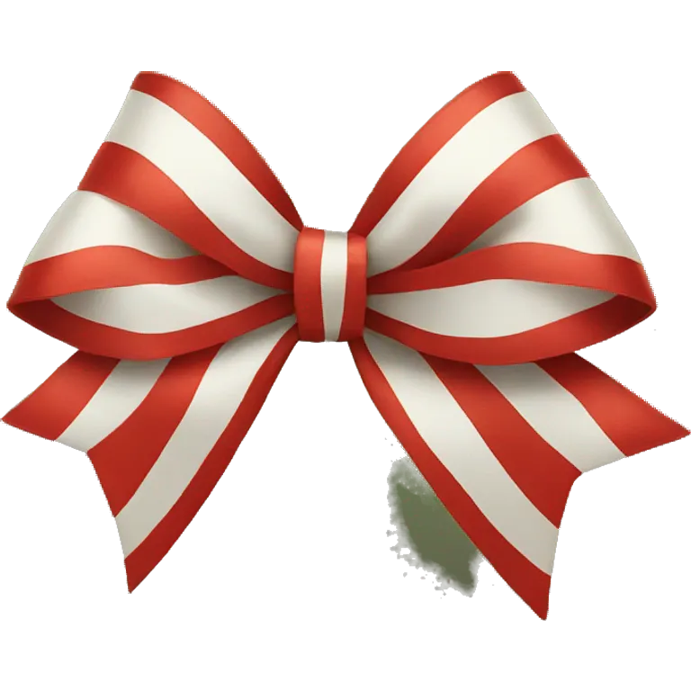 Christmas bow emoji