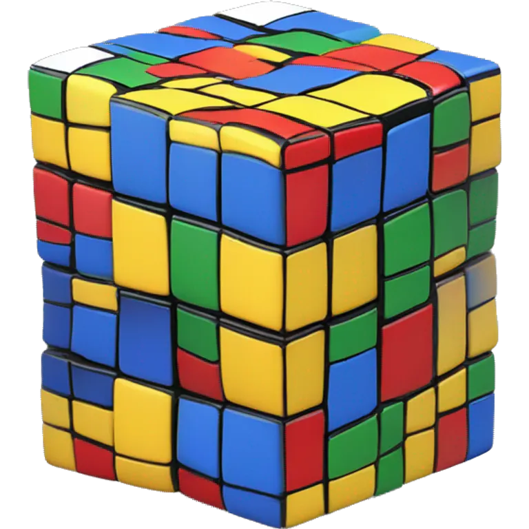 Rubik's Cube humain emoji
