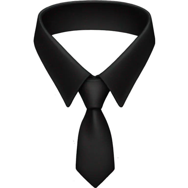 black collar black  emoji