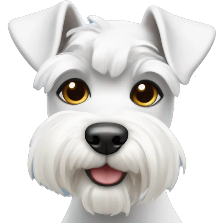 White mini schnauzer emoji