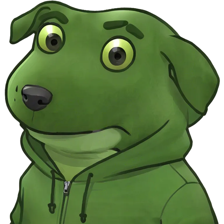Dog wearing hoodie  emoji