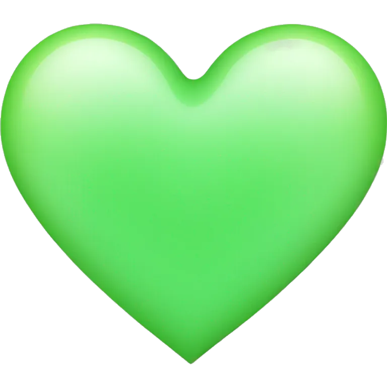 Light green heart emoji