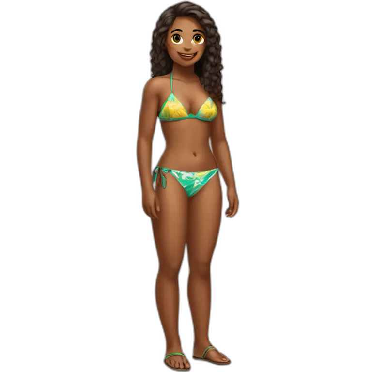 brazilian girl in bikini emoji