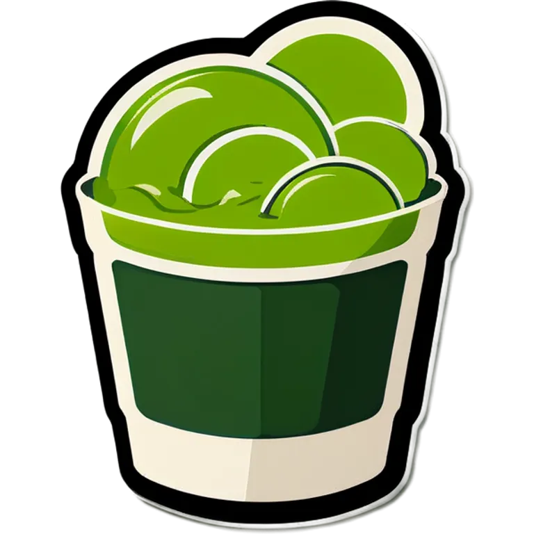 green matcha drinks emoji