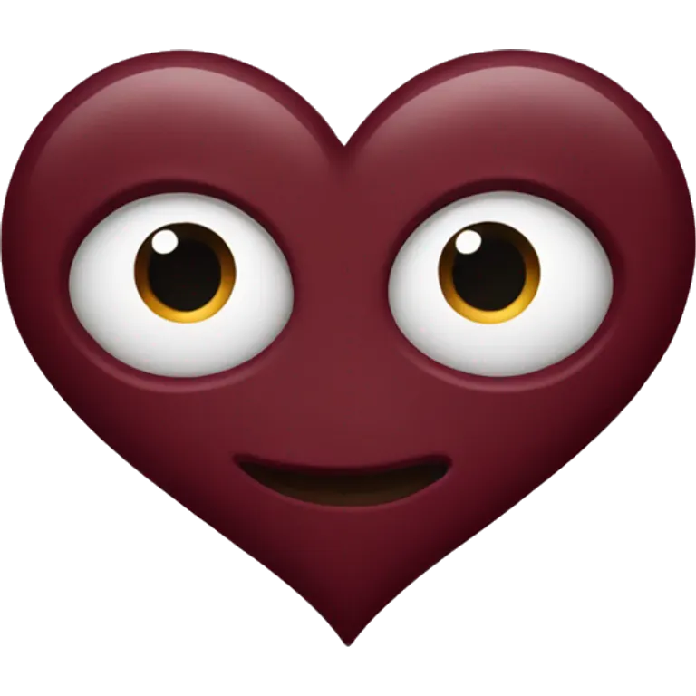 Maroon heart emoji