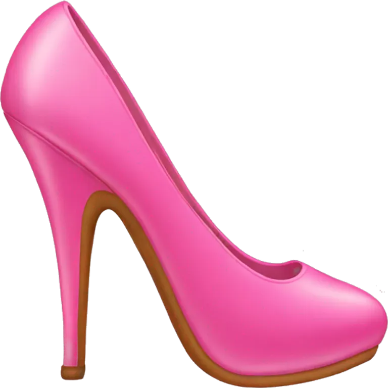 Pink high heels  emoji