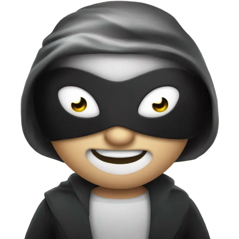 eye mask villain emoji