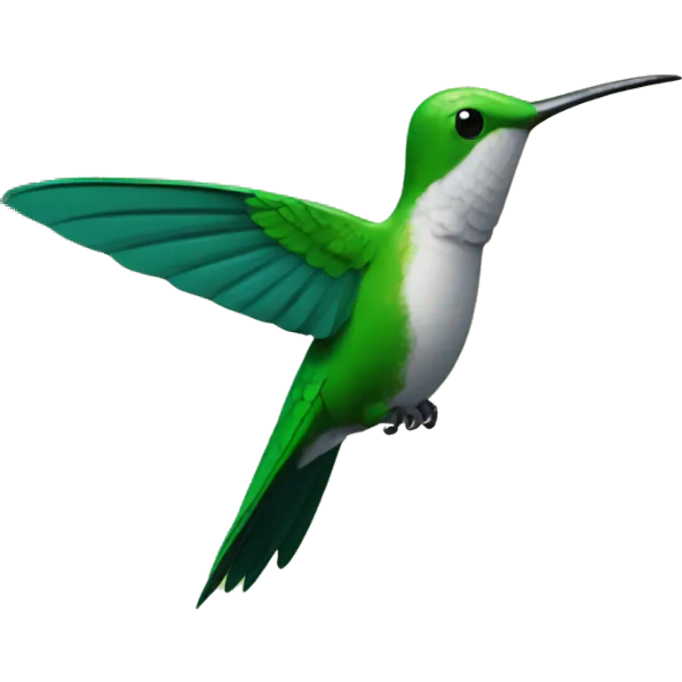 colibri en el bosque emoji