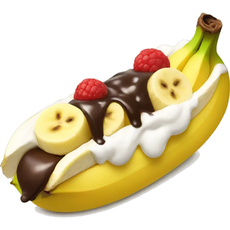 Banana split emoji | AI Emoji Generator