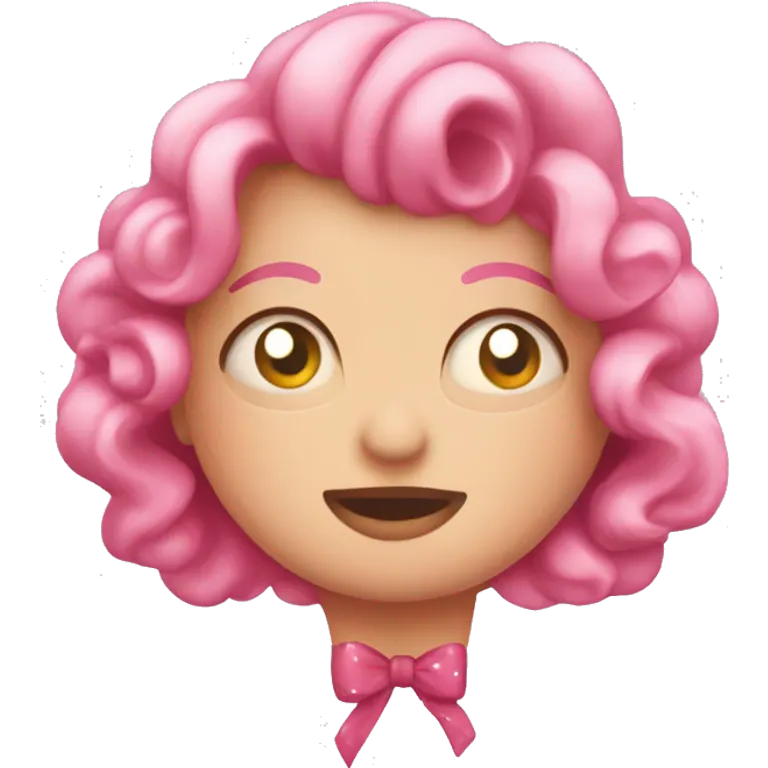Corazón rosa con un lazo y estrellas  emoji