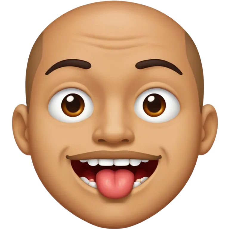 The man biting his lip emoji