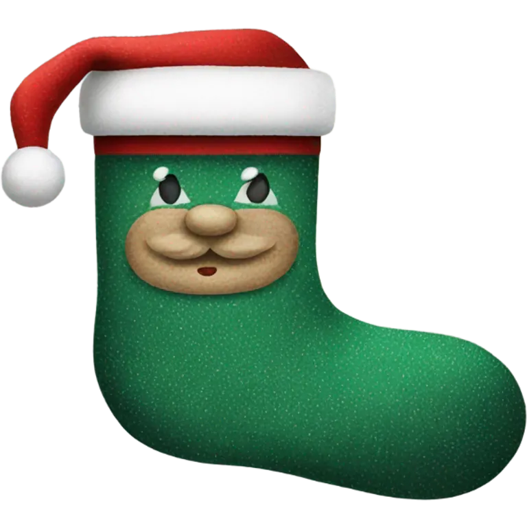 Santa sock emoji