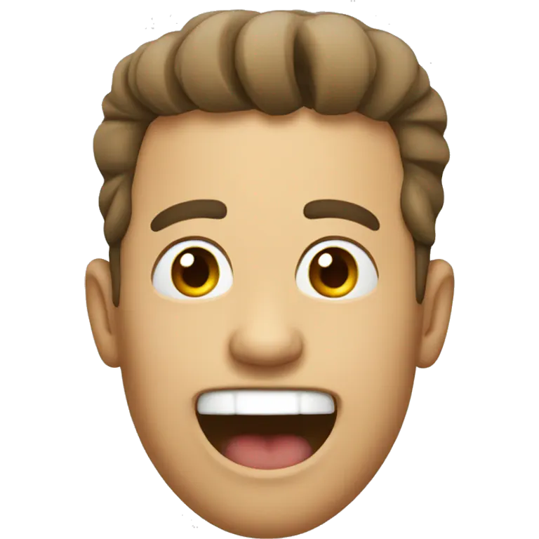 Man waving his tongue around  emoji