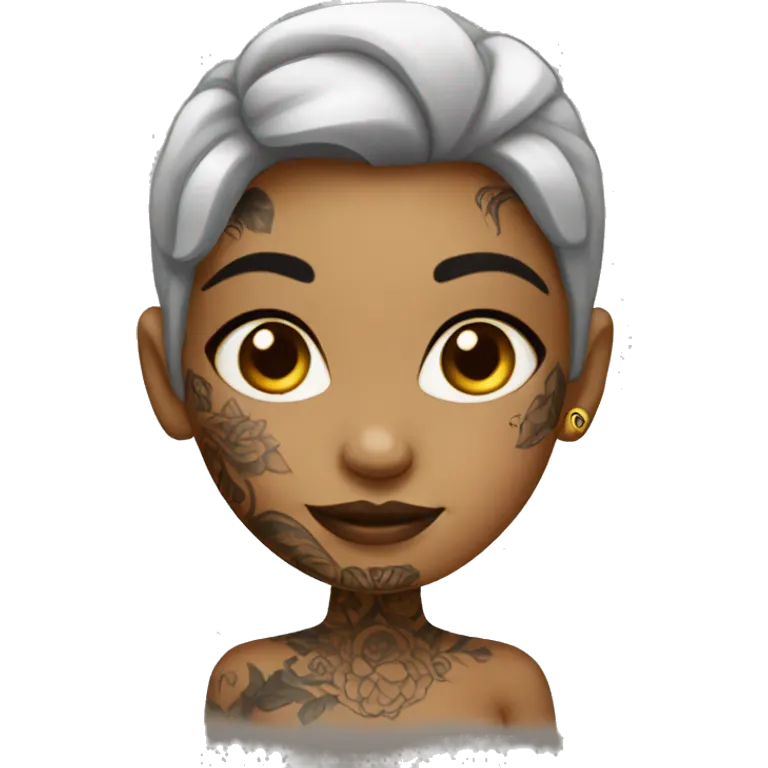 Tattooed girl emoji