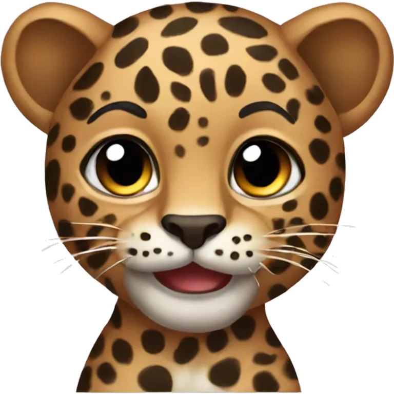 Leopard bow emoji