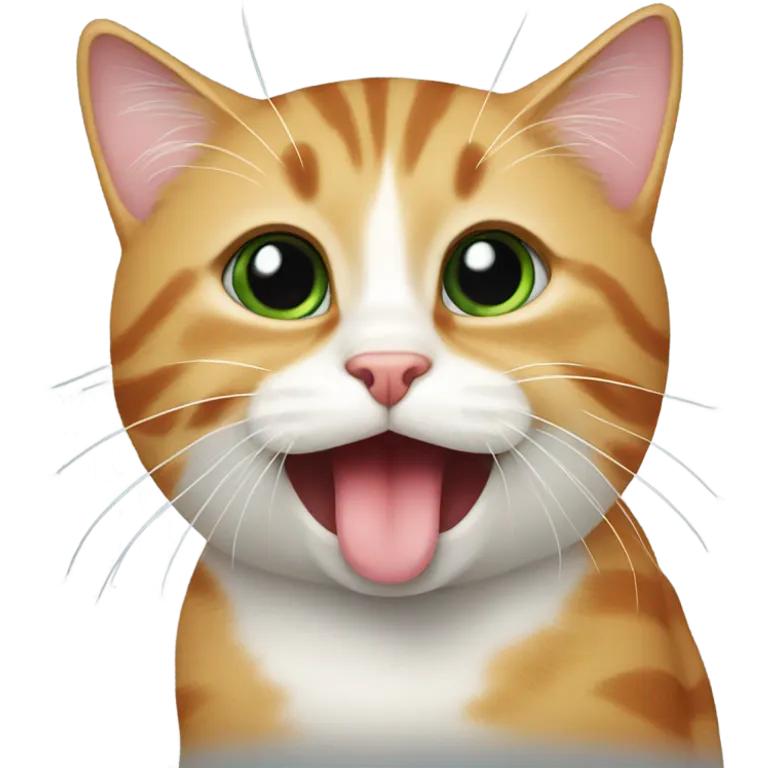 Cat Licking Emoji AI Emoji Generator