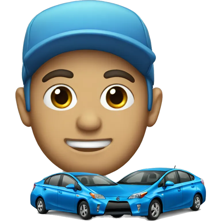Blue Prius emoji