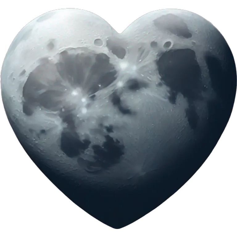 heart shaped moon emoji