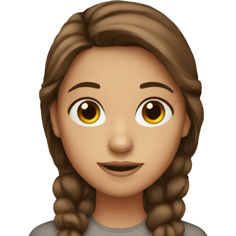 brown haired girl emoji