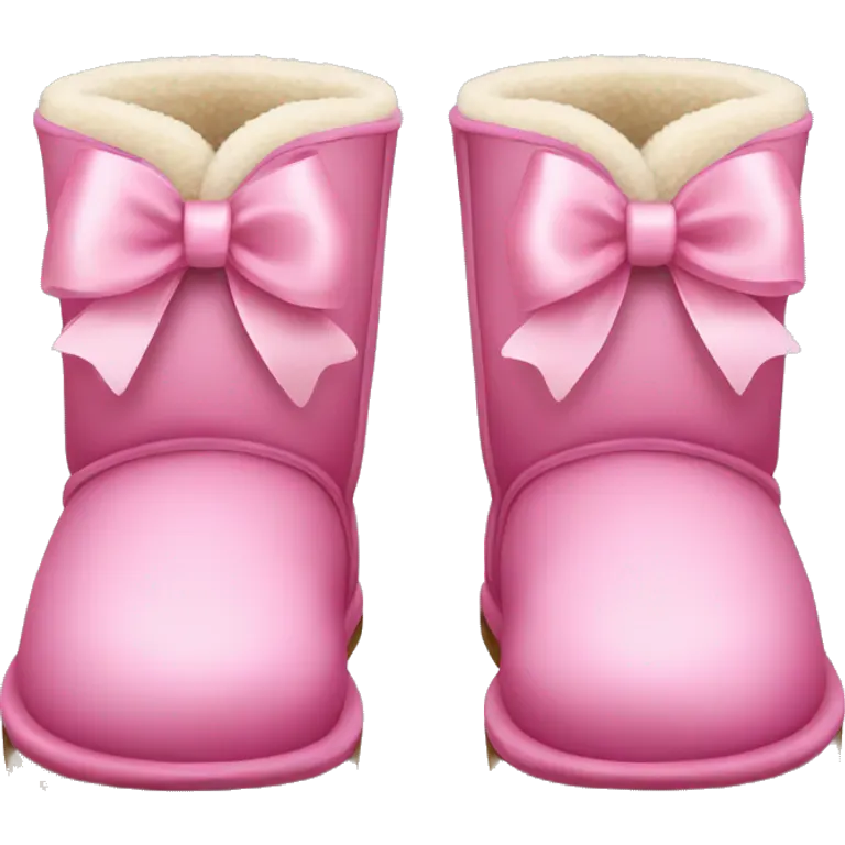 Uggs with pink bow emoji