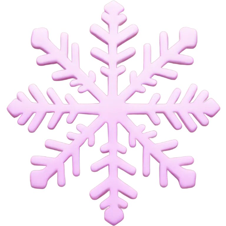 pastel pink snowflake  emoji