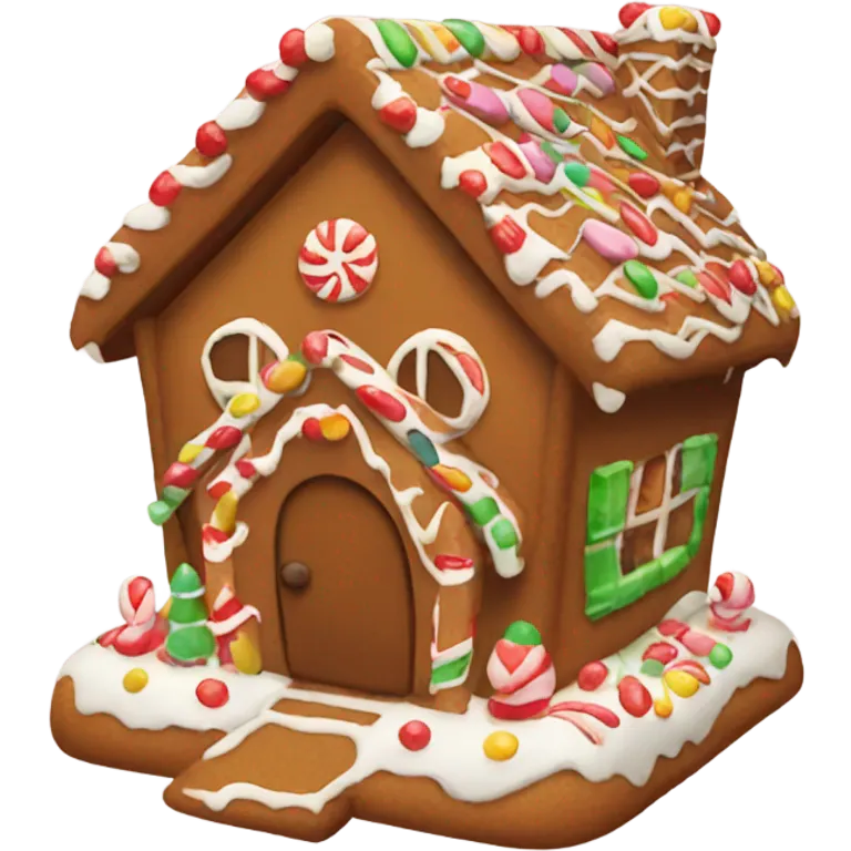 Gingerbread house emoji