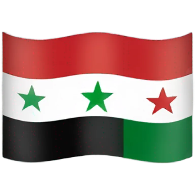 New Syrian flag  emoji