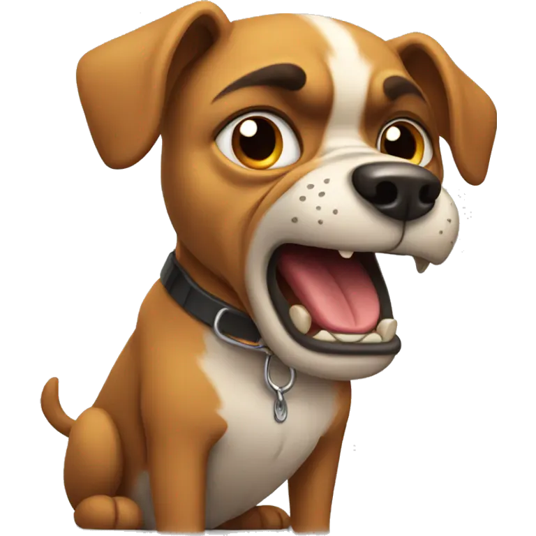 angry dog emoji