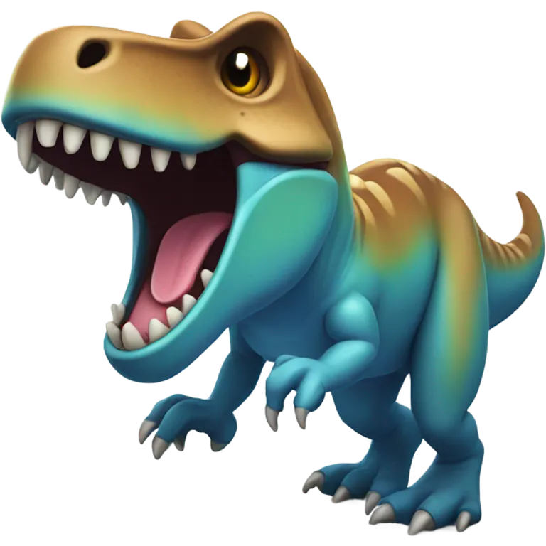 laughing trex emoji