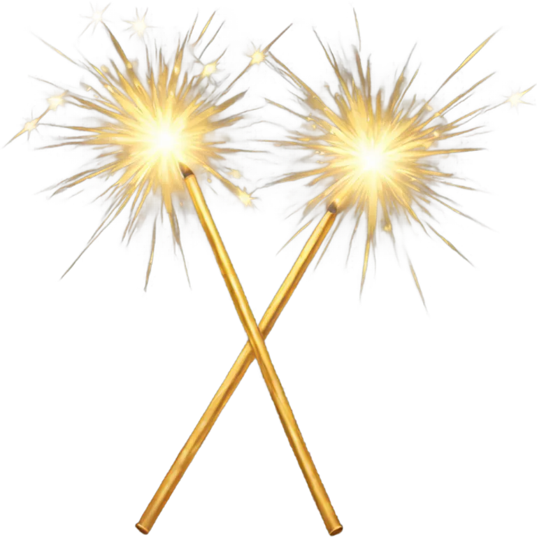 Golden sparkler emoji