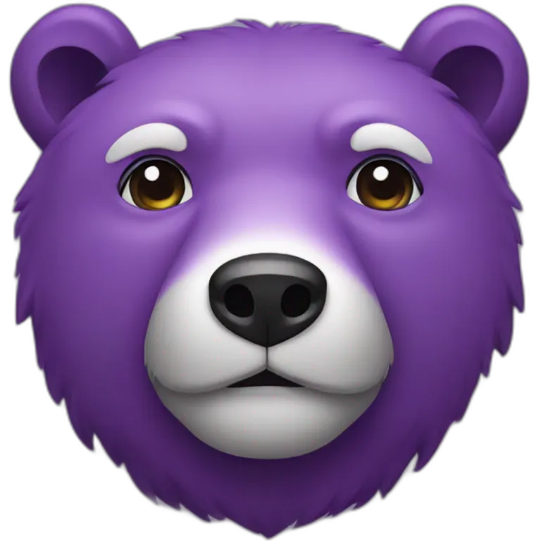 bear purple emoji