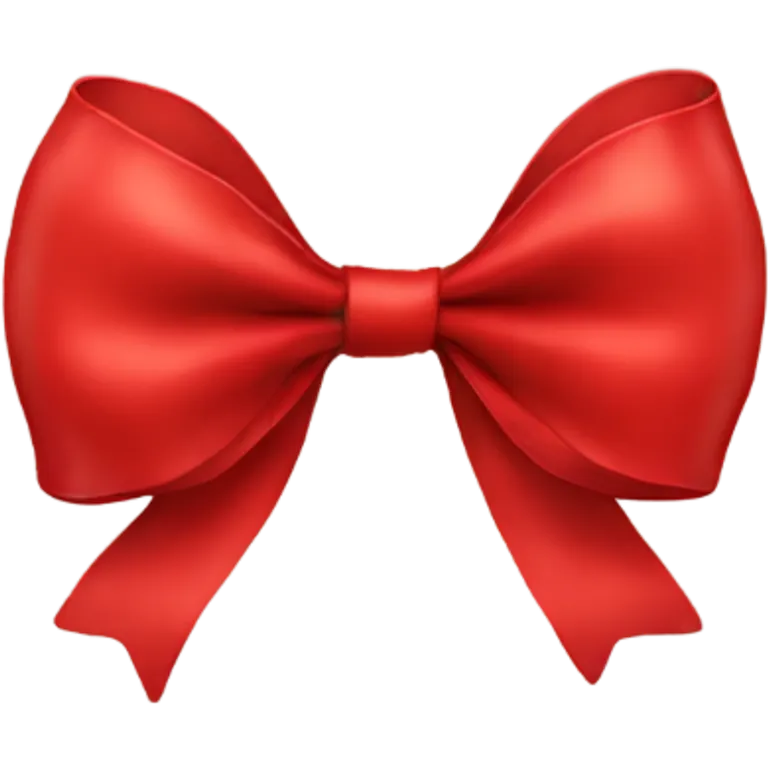 Red bow  emoji