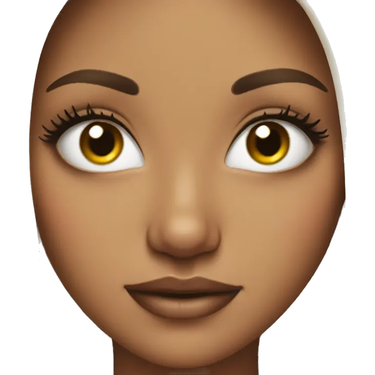 girl with really long eyelashes  emoji