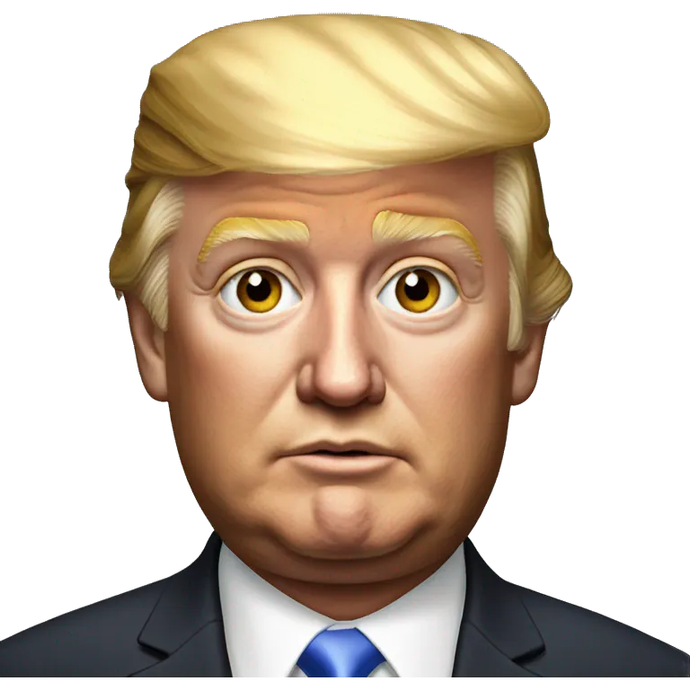 photorealistic Donald trump emoji