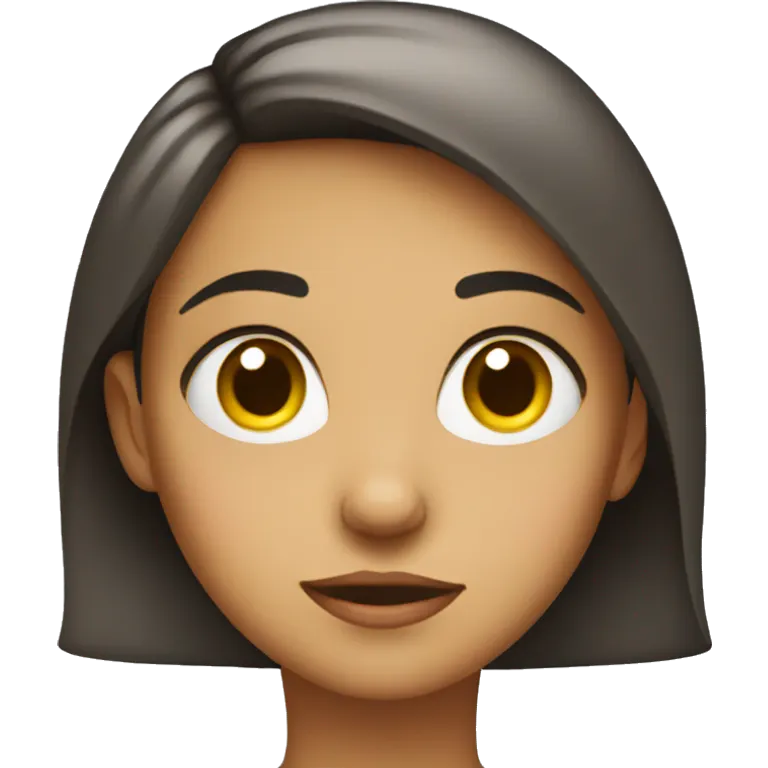 Girl giving side eye emoji