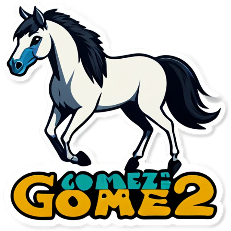Horse that says “Gomez Family”  Weekend  emoji