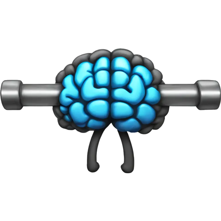 barbell brain  emoji