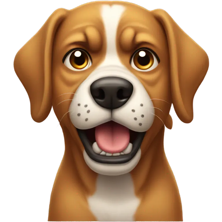 Angry dog emoji